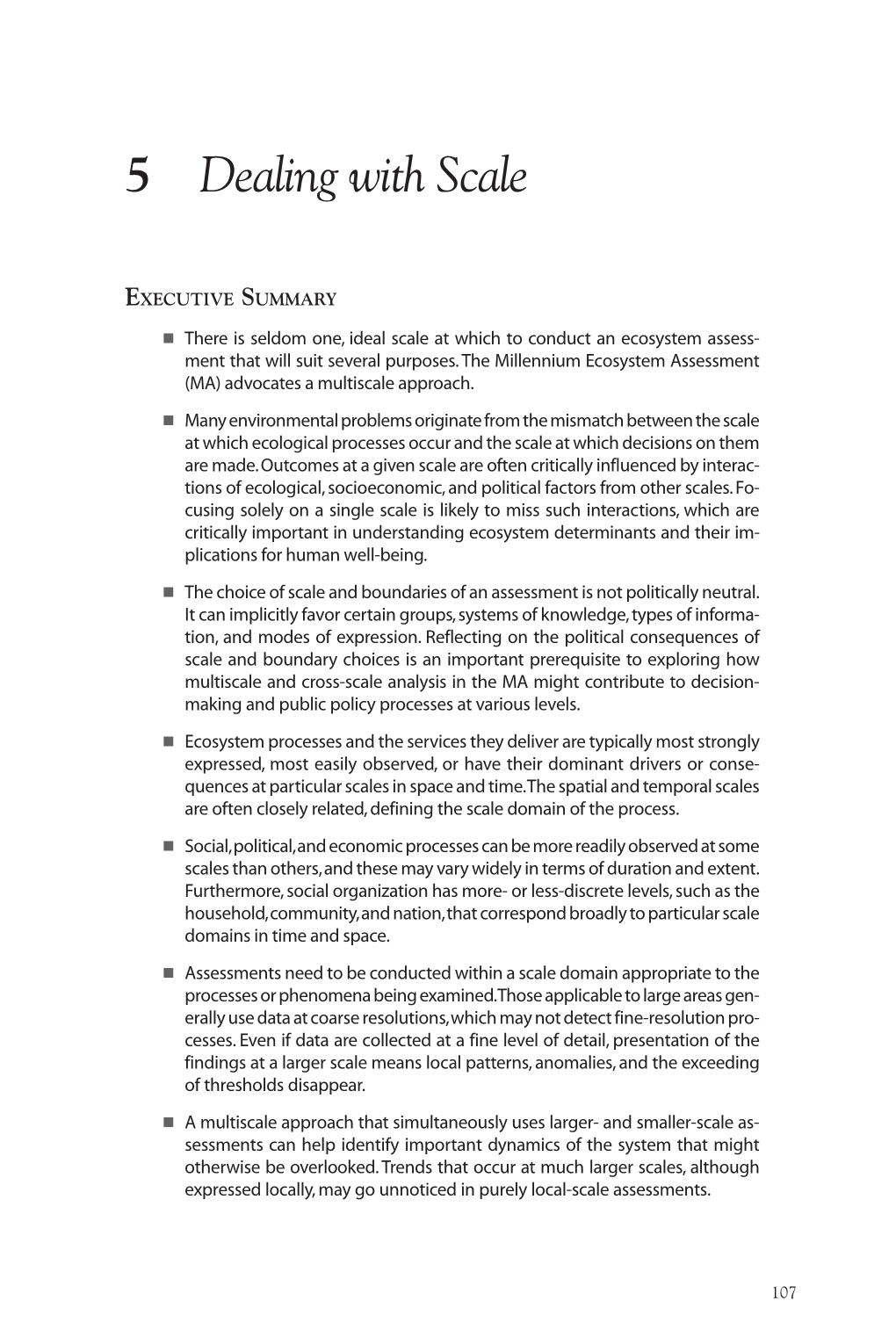 Ecosystems and Human Well-Being: a Framework for Assessment