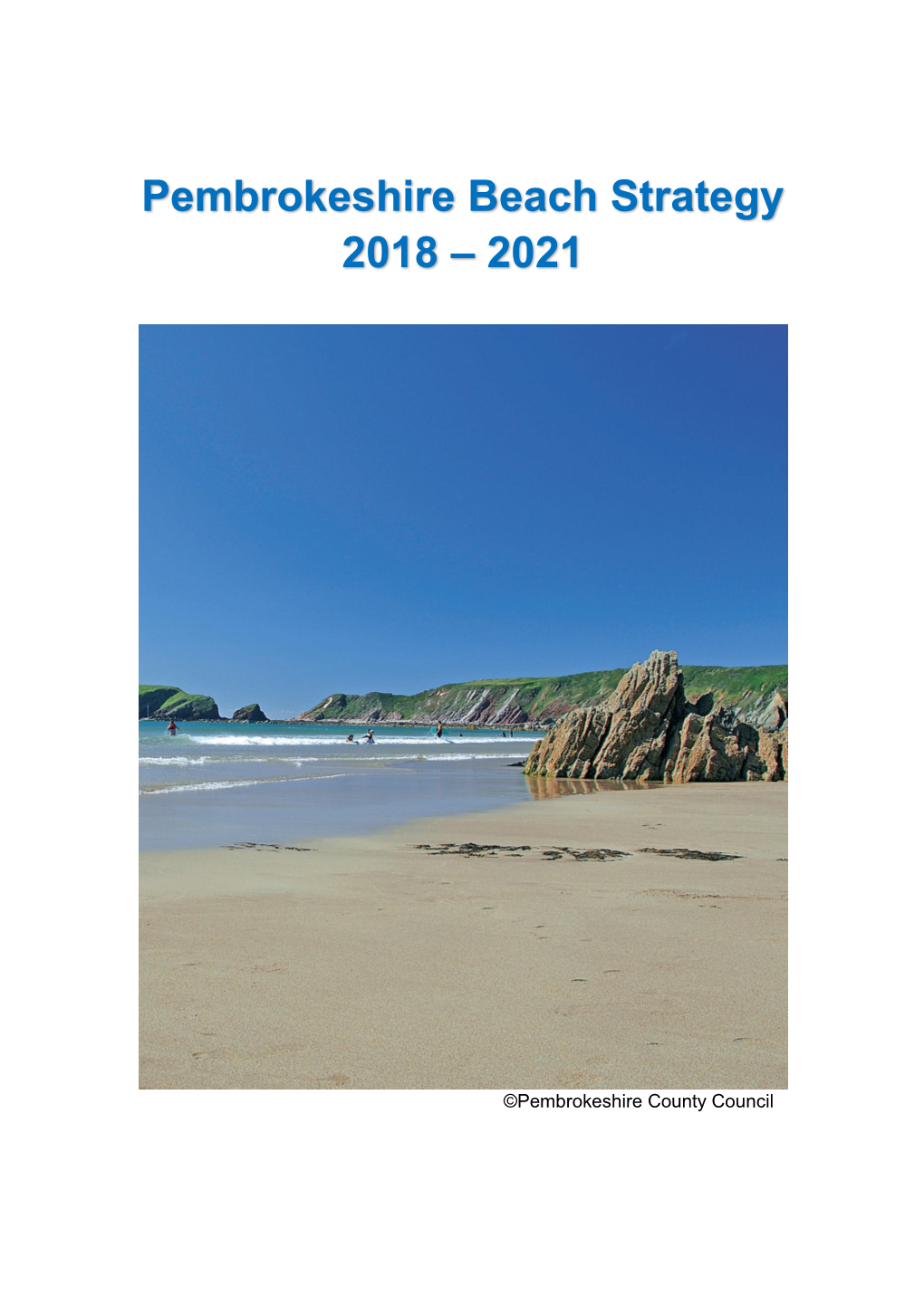 Pembrokeshire Beach Strategy 2018 – 2021