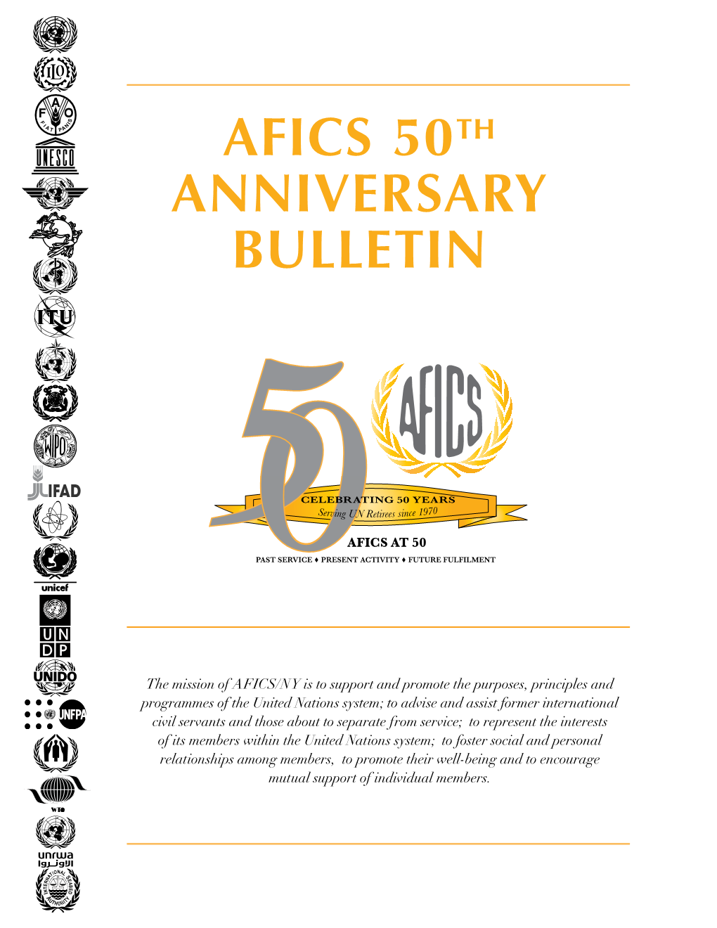 Afics 50Th Anniversary Bulletin