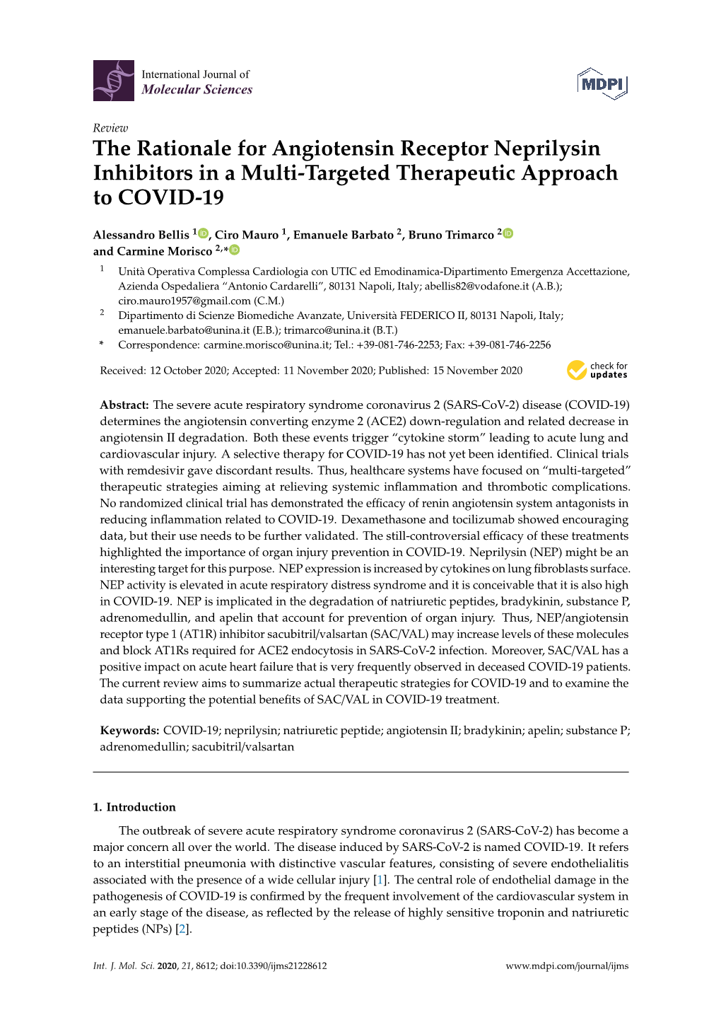 The Rationale for Angiotensin Receptor Neprilysin Inhibitors in a Multi-Targeted Therapeutic Approach to COVID-19