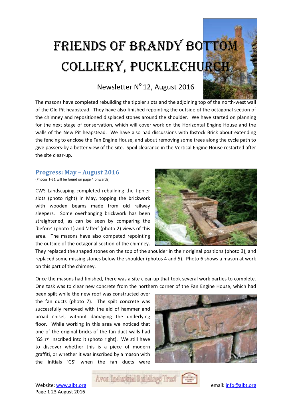 Friends of Brandy Bottom Colliery, Pucklechurch