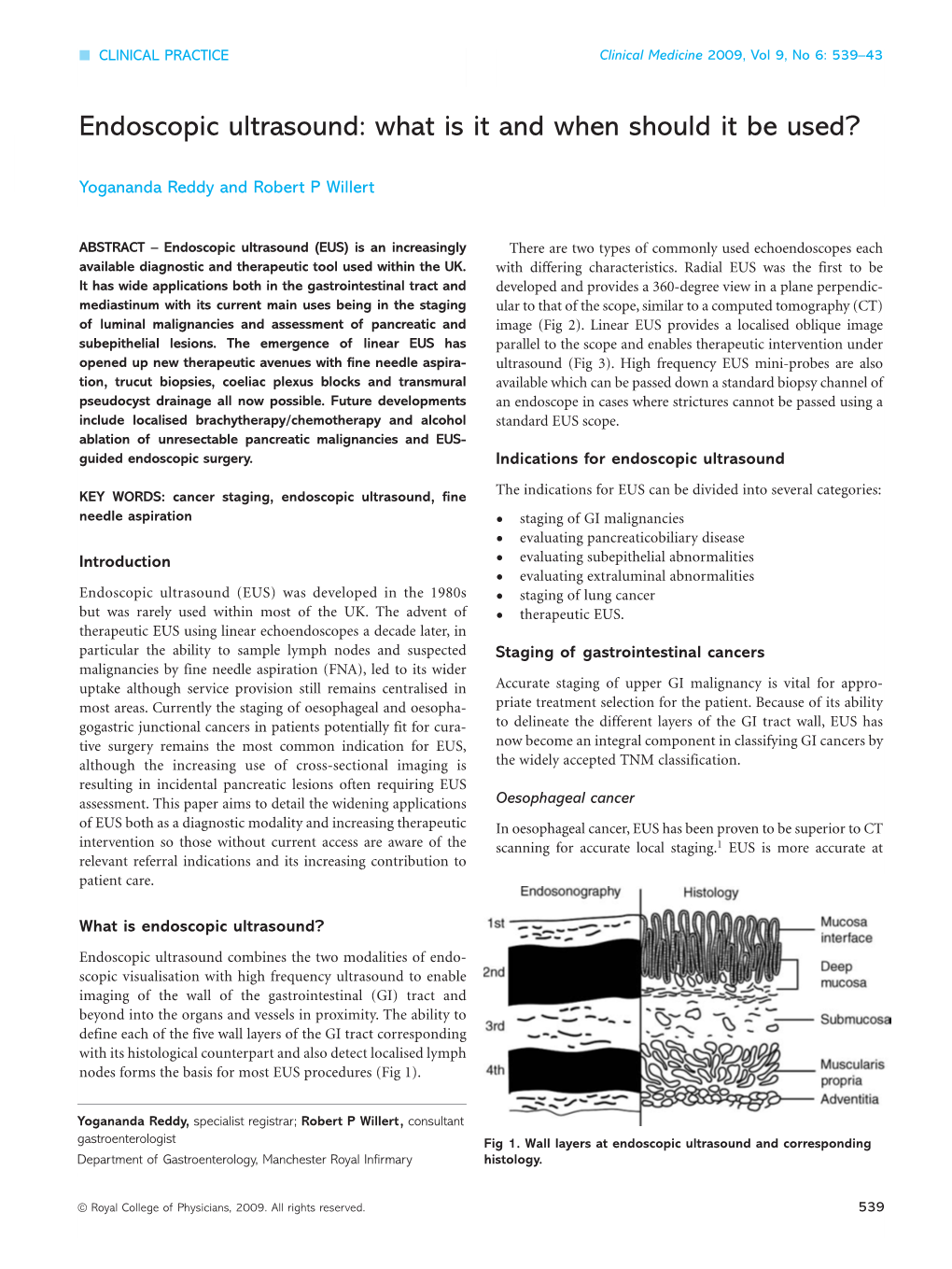 Endoscopic Ultrasound: What Is It and When Should It Be Used?