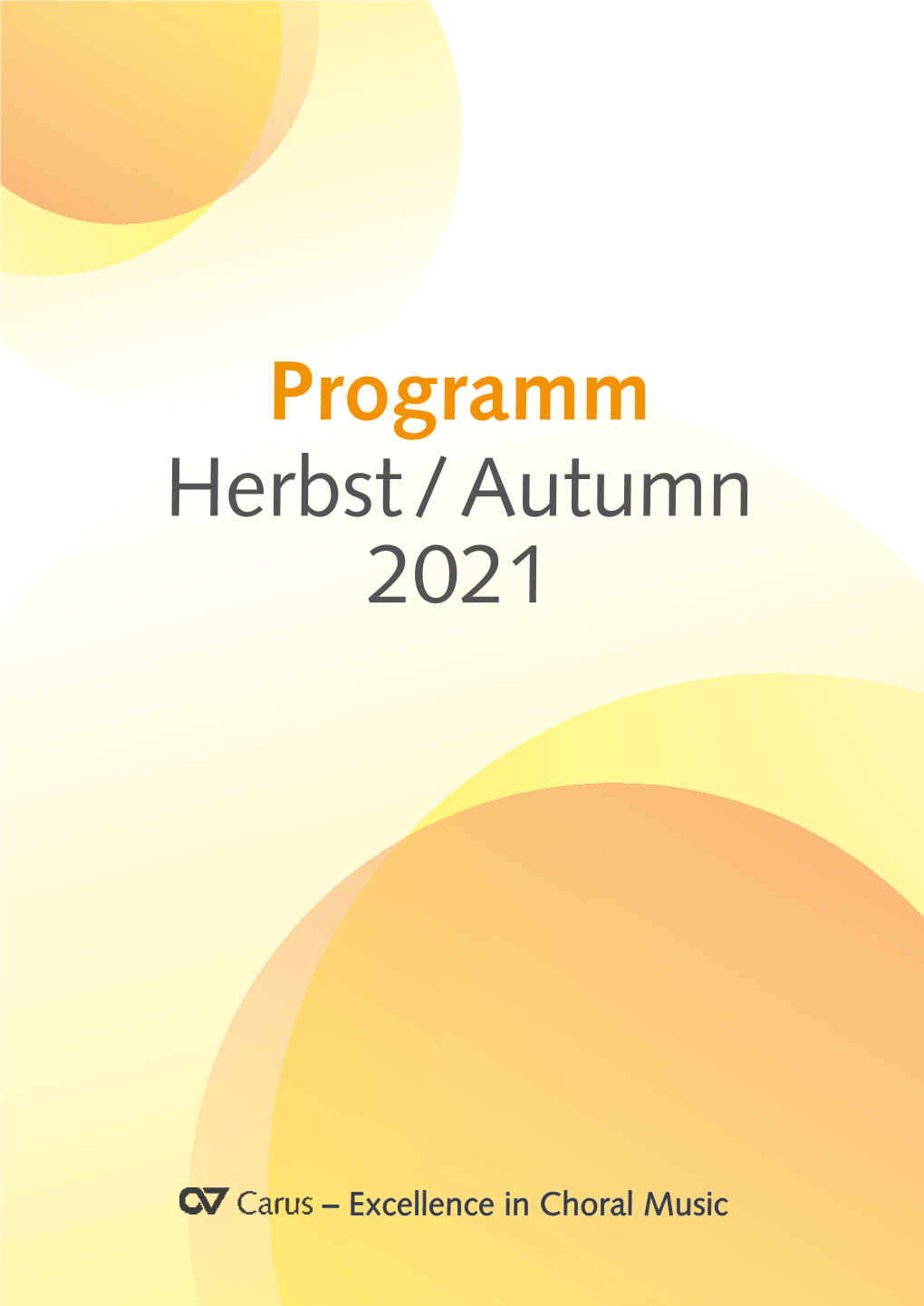 Programm Herbst / Autumn 2021