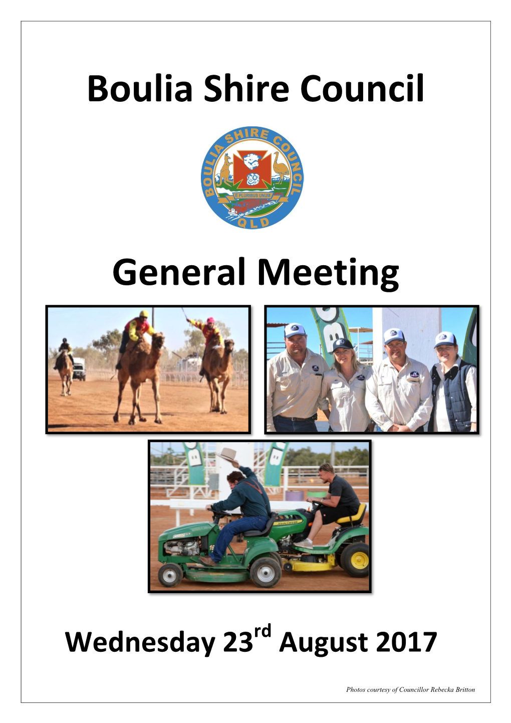 Boulia Shire Council General Meeting