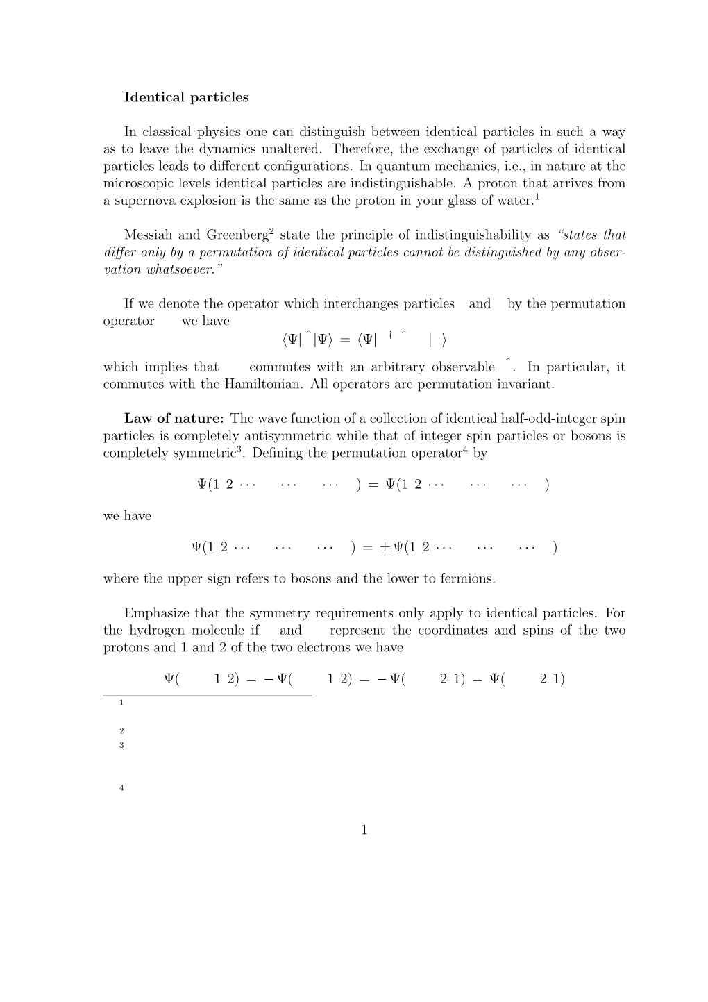 Identical Particles in Classical Physics One Can Distinguish Between