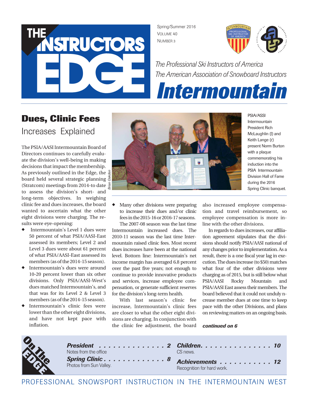 Instructor's Edge Spring/Summer 2016