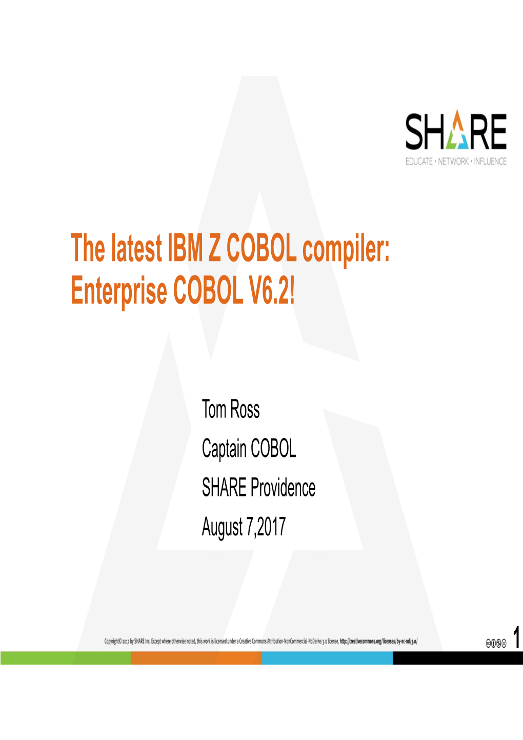 The Latest IBM Z COBOL Compiler: Enterprise COBOL V6.2!