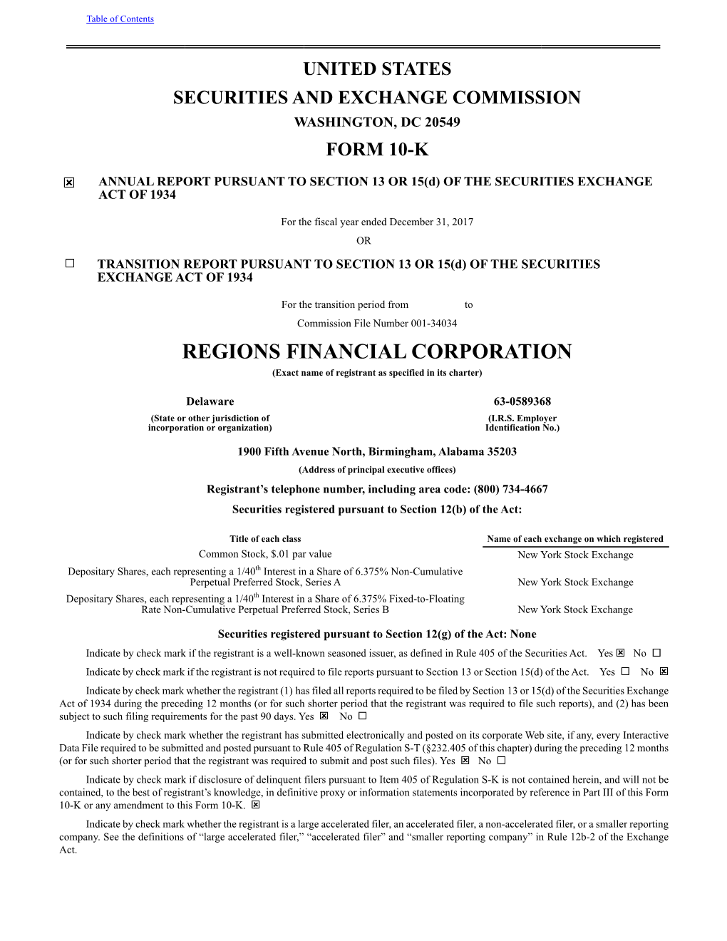 4Q17 Form 10-K