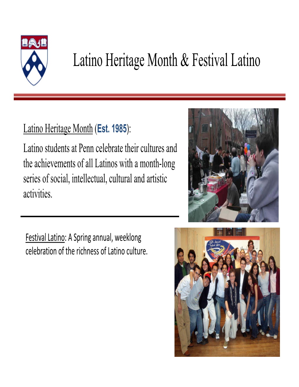 Latino Heritage Month & Festival Latino