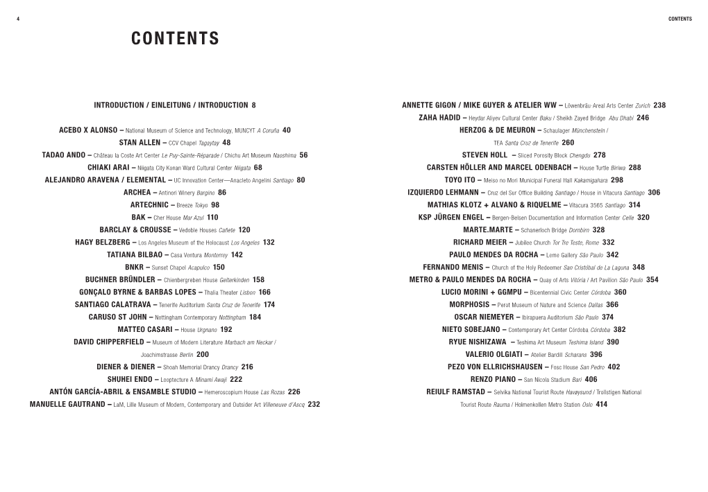 Table of Contents