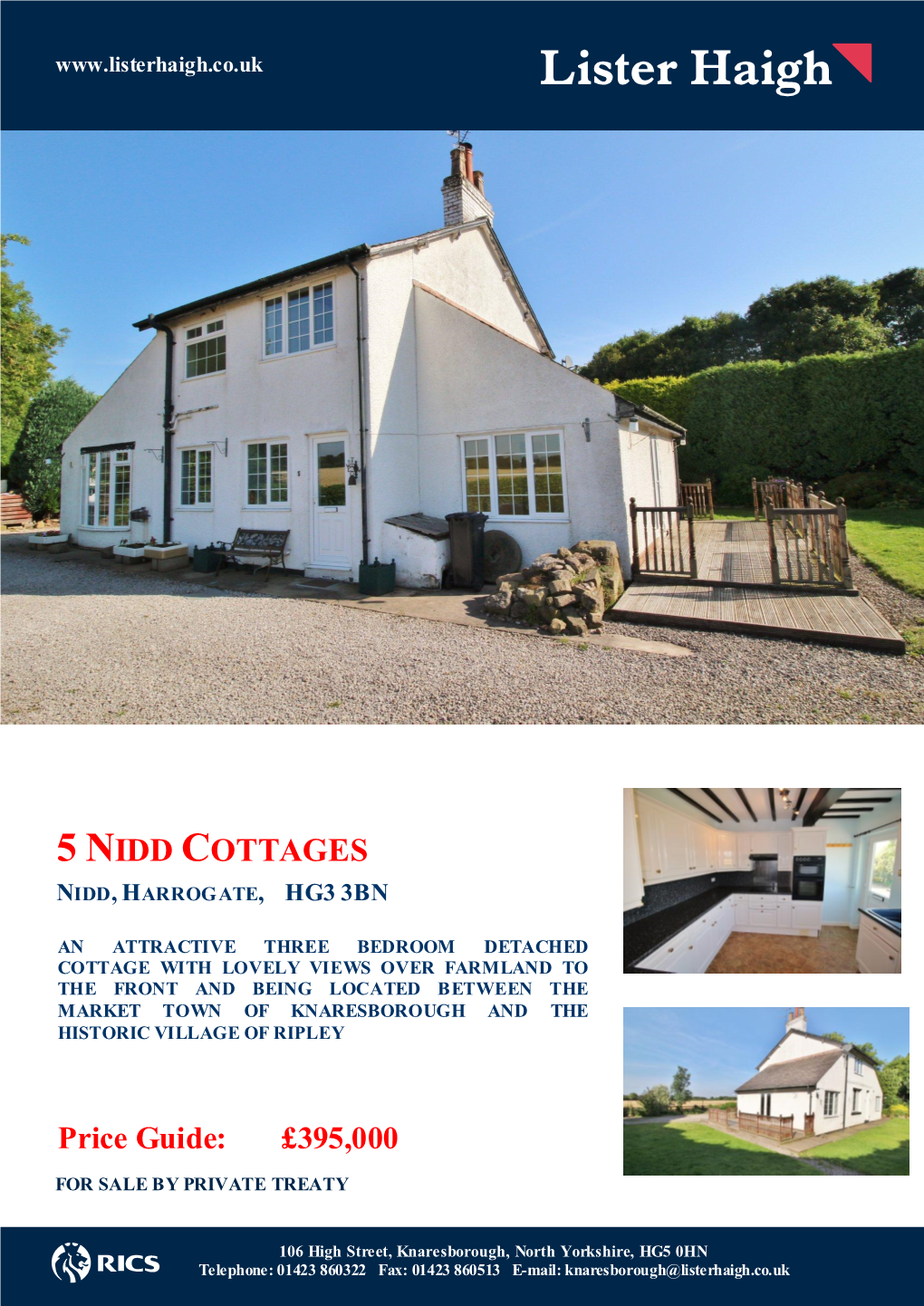 5 Nidd Cottages Nidd, Harrogate, Hg3 3Bn
