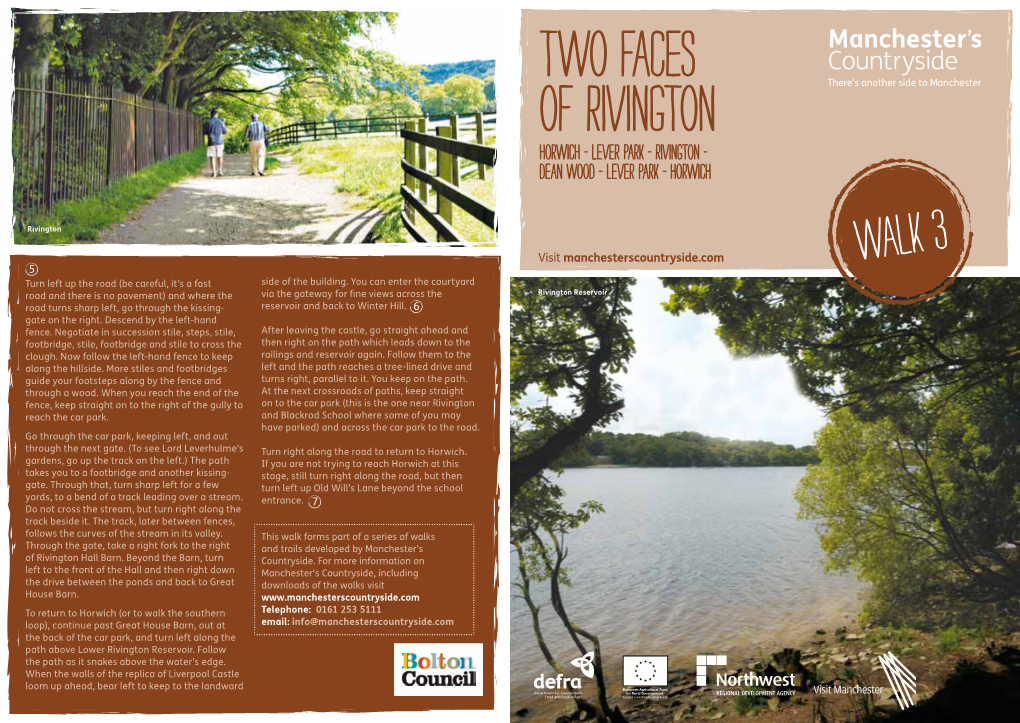 Two Faces of Rivington Horwich - Lever Park - Rivington - Dean Wood - Lever Park - Horwich