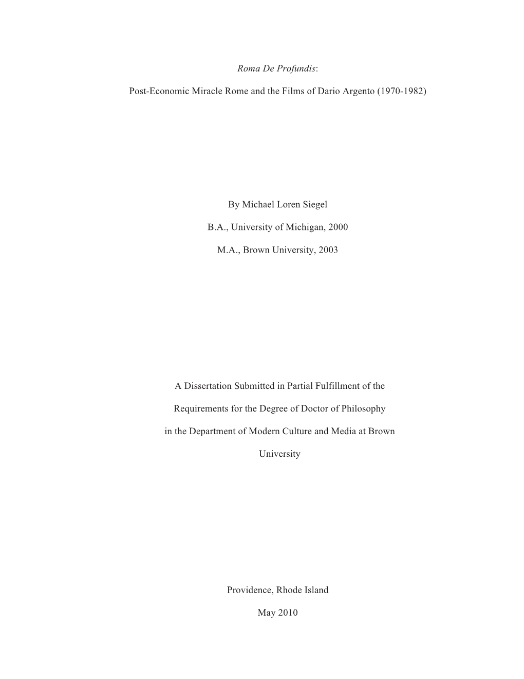 Dissertation After Crash 4-7-10