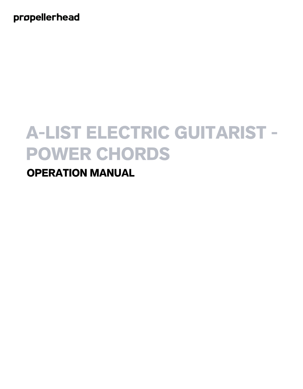 A-List Electric Guitarist