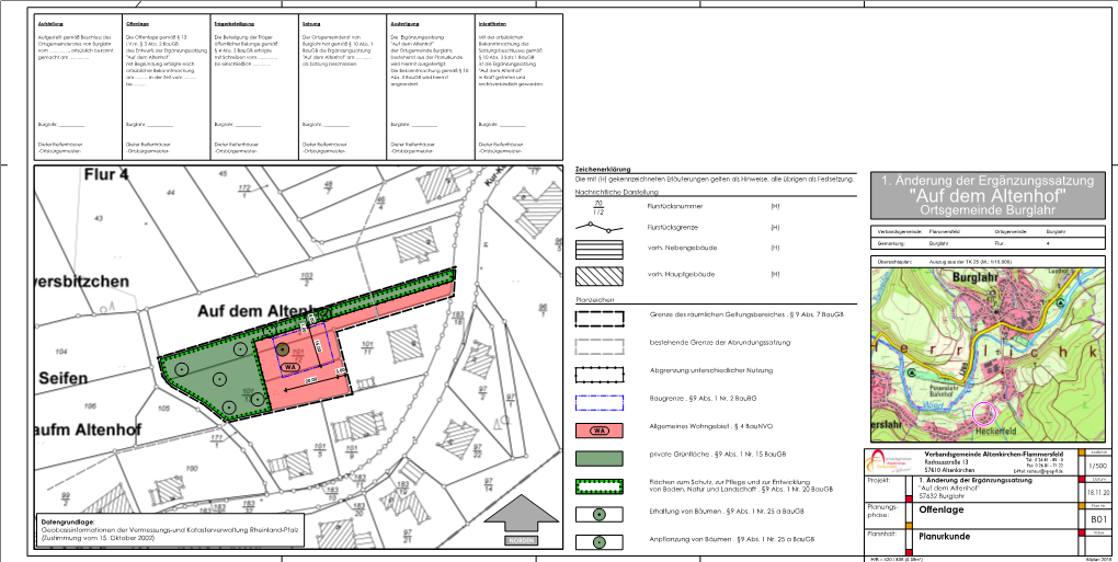 Burglahr Ergänzungssatzung Auf Dem Altenhof . V1 29