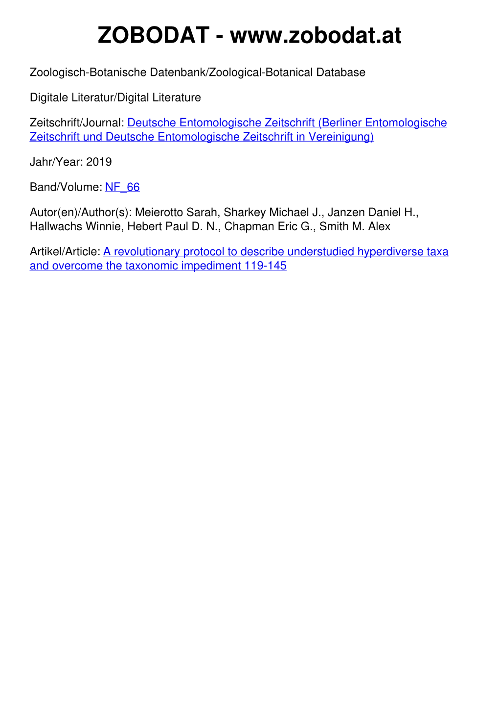 ﻿A Revolutionary Protocol to Describe Understudied Hyperdiverse Taxa