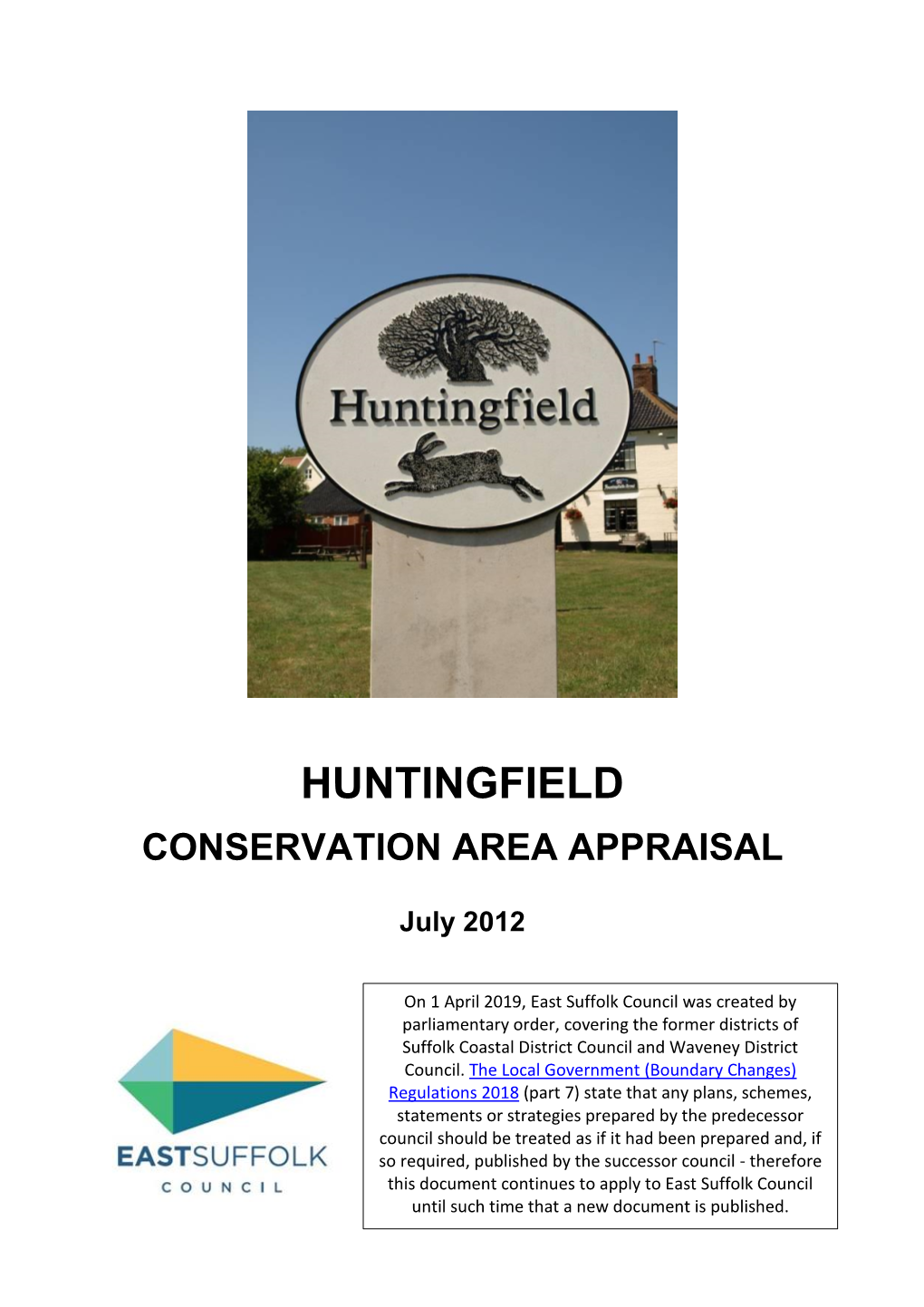 Huntingfield Conservation Area Appraisal