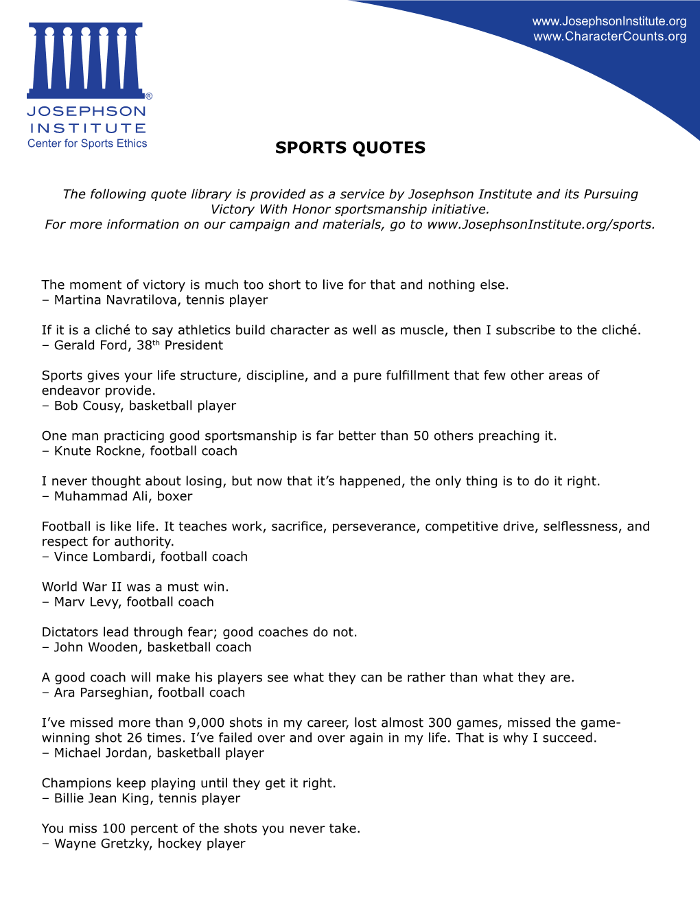 Sports Quotes