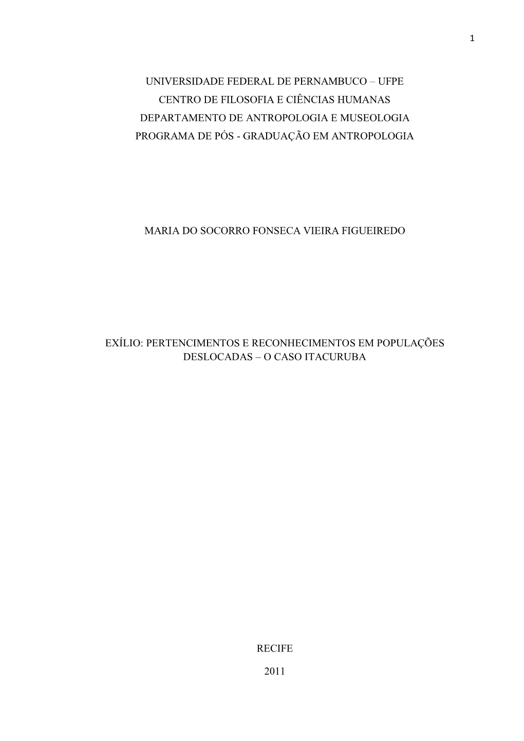 Universidade Federal De Pernambuco