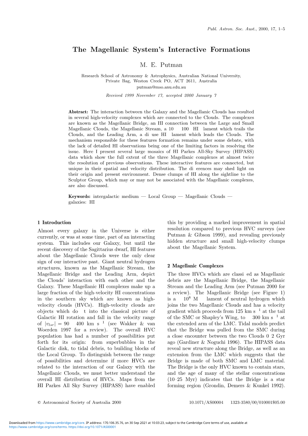 The Magellanic System's Interactive Formations