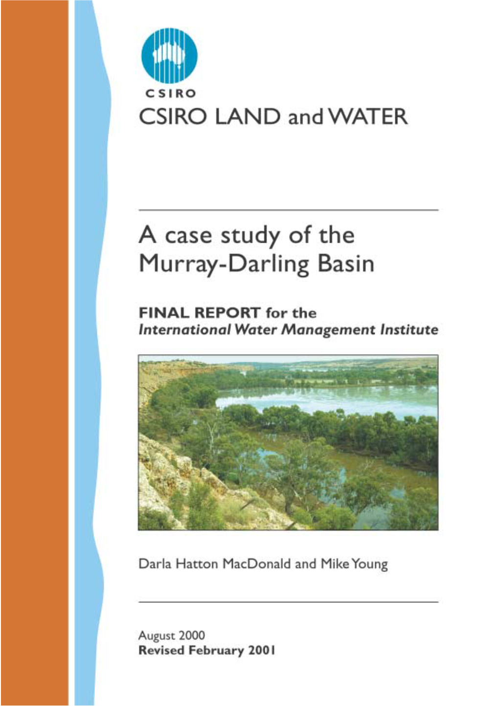 A Case Study of the Murray-Darling Basin. Final
