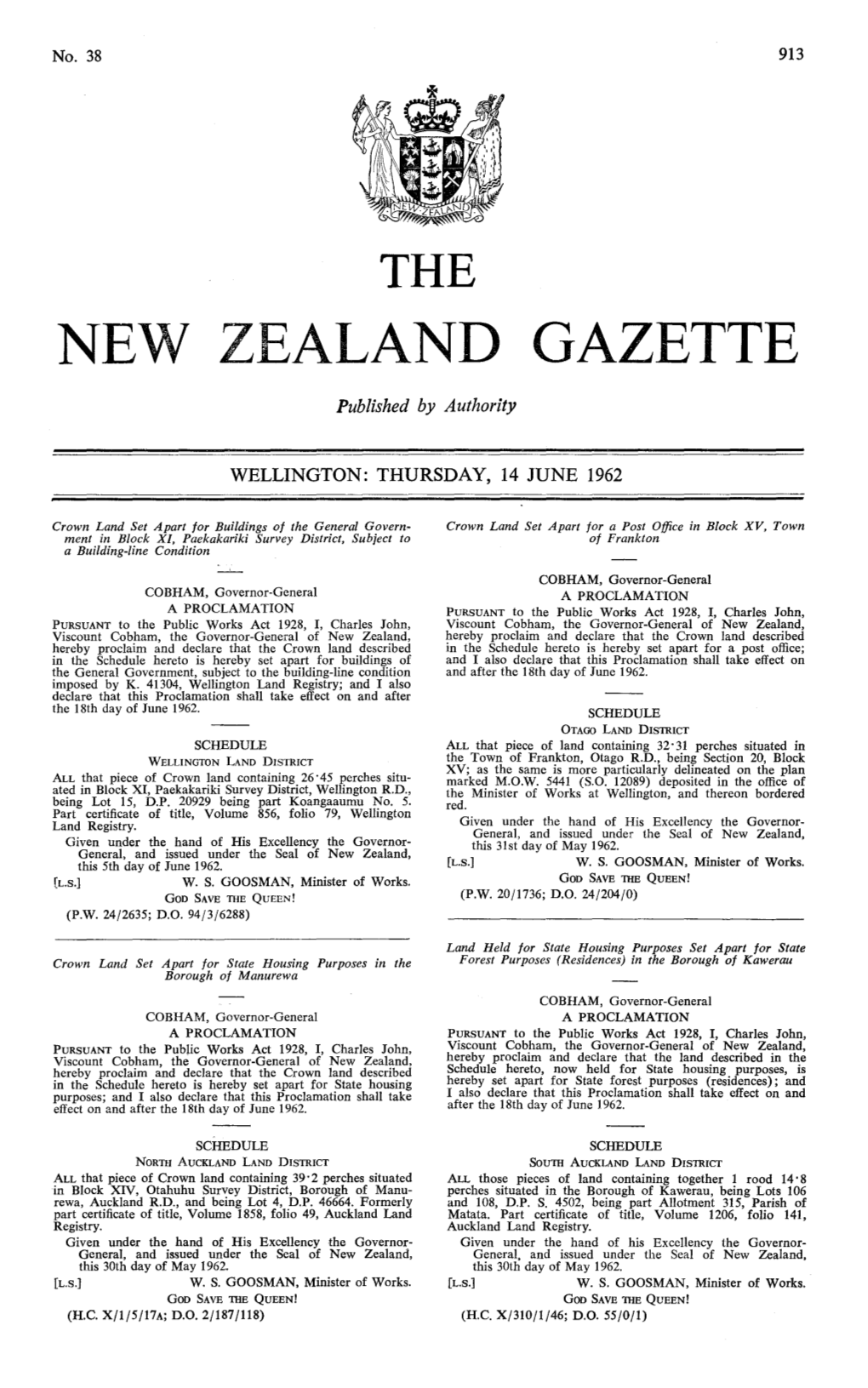 No 38, 14 June 1962