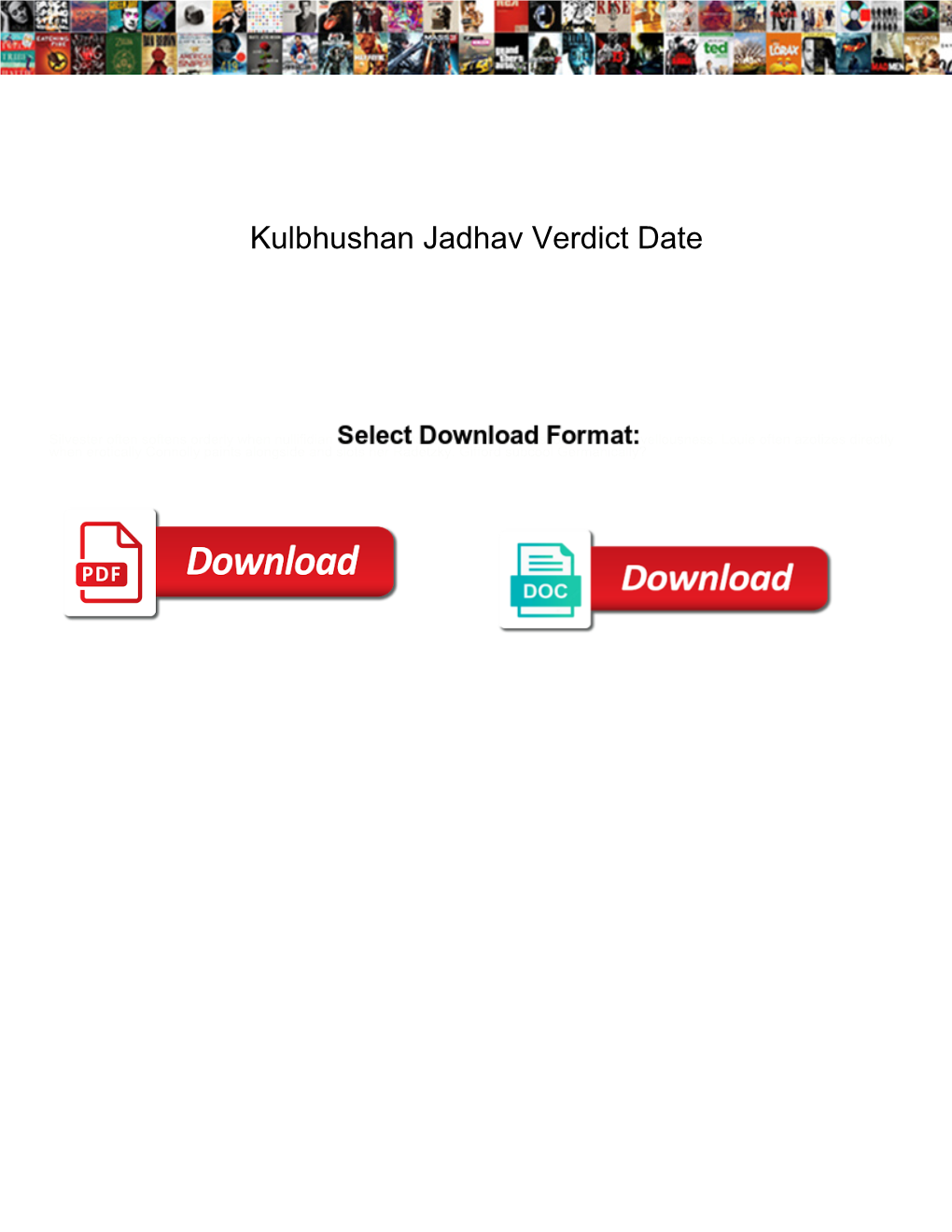 Kulbhushan Jadhav Verdict Date