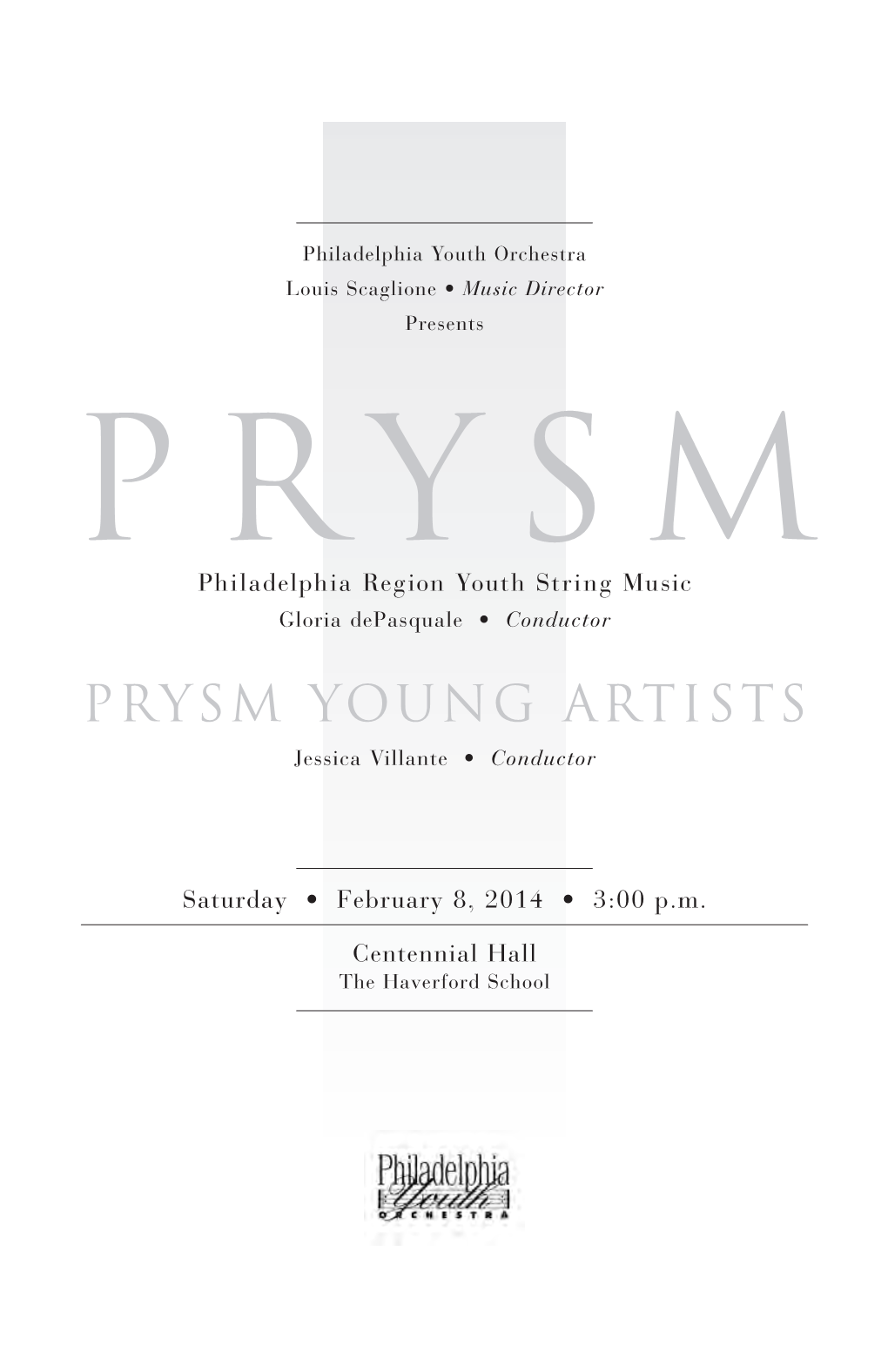 Prysm Young Artists Jessica Villante • Conductor
