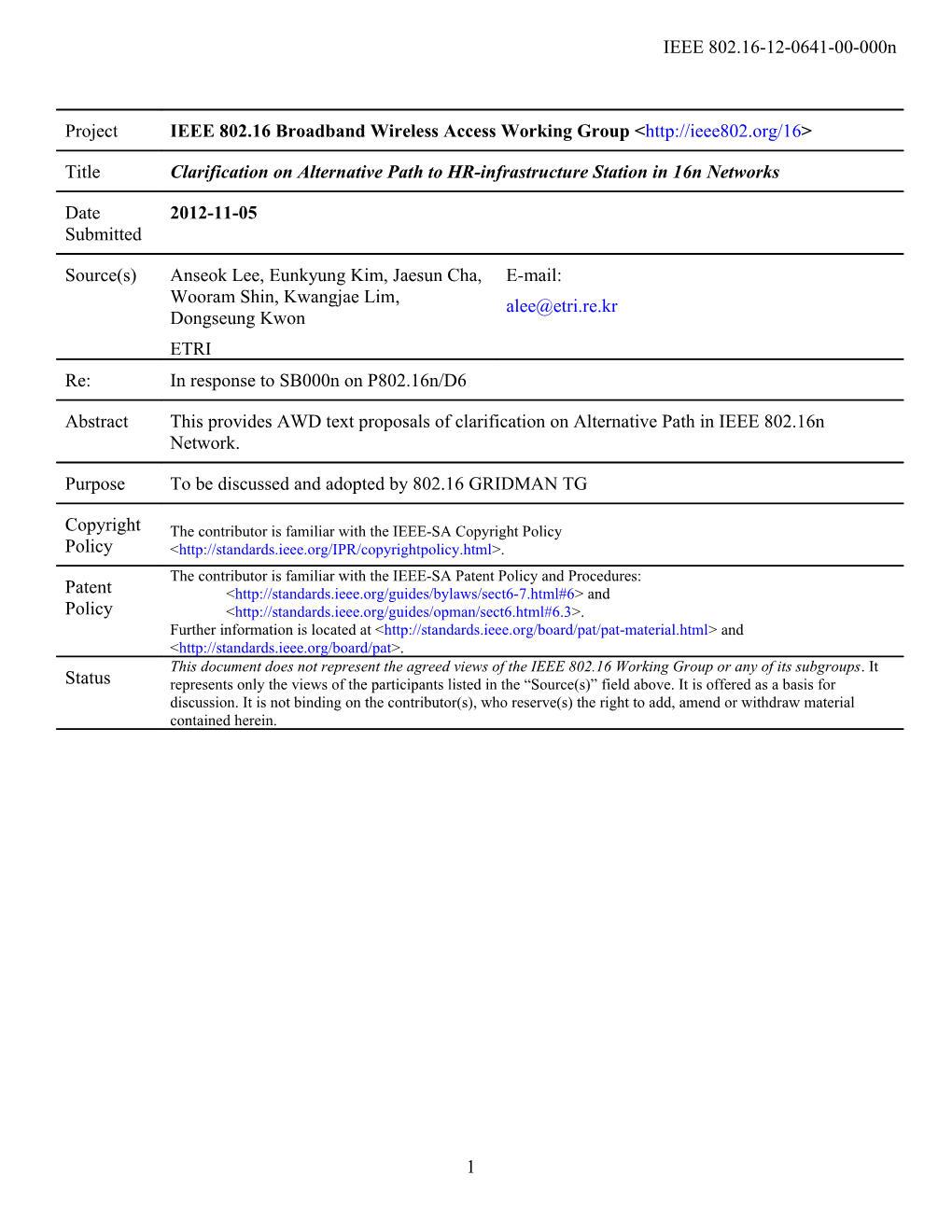 IEEE 802.16 Mentor Document Template s9