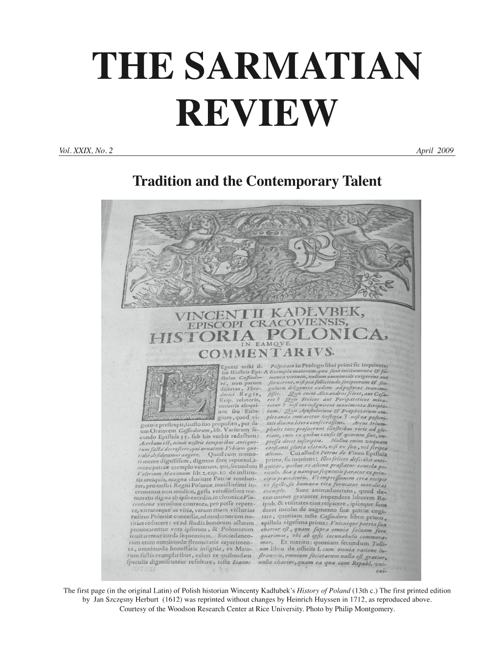 The Sarmatian Review