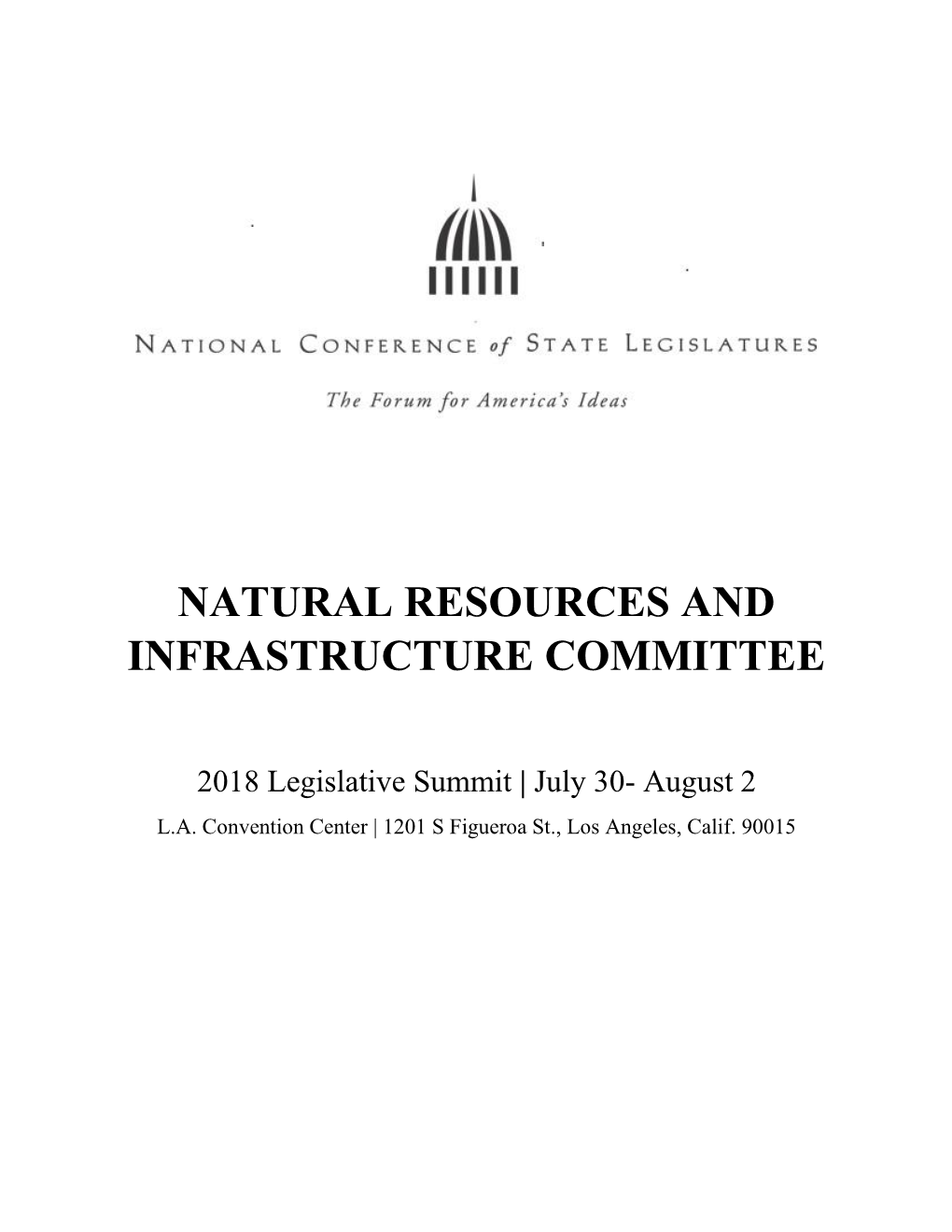 Natural Resources and Infrastructure Committee