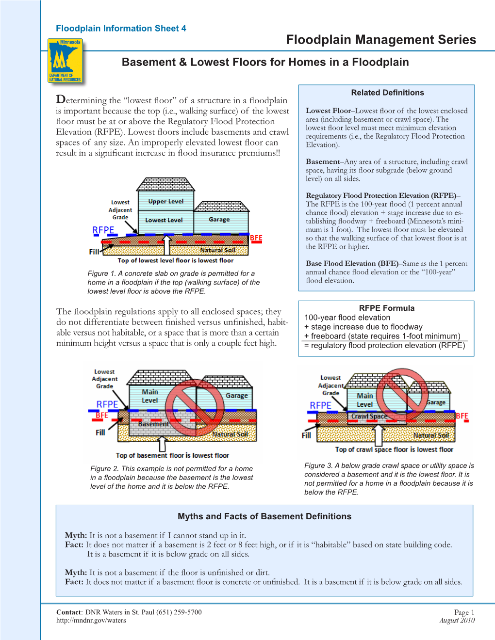 Basement & Lowest Floors for Homes in a Floodplain