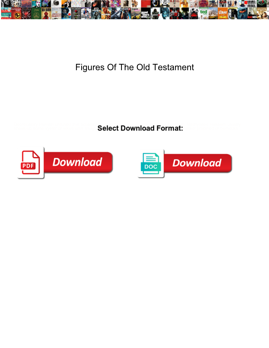 Figures of the Old Testament