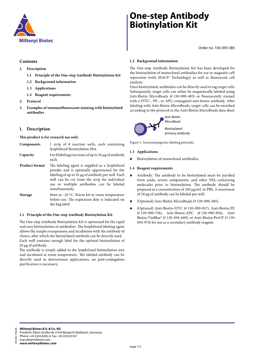 One-Step Antibody Biotinylation