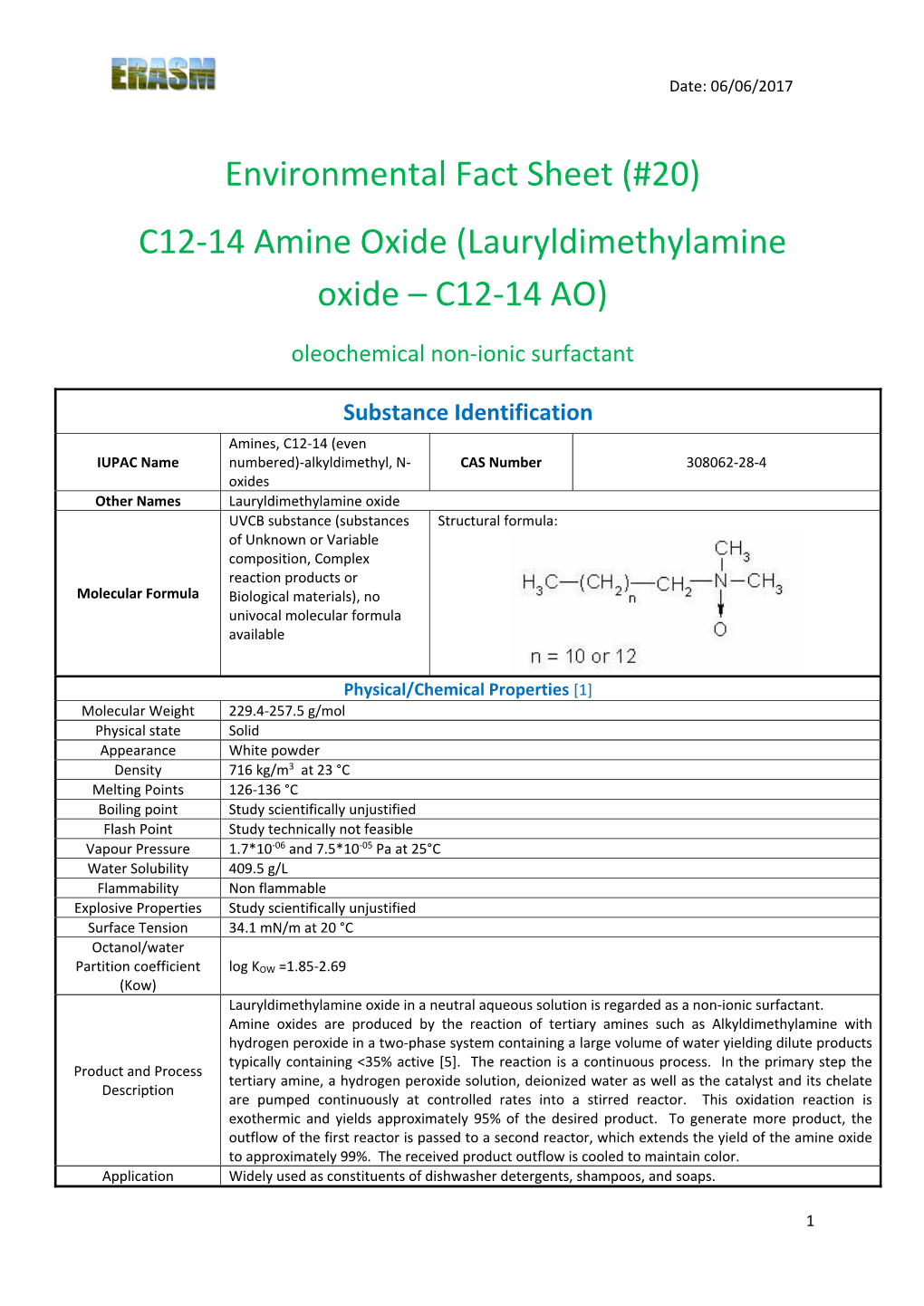 C12-14 Amine Oxide