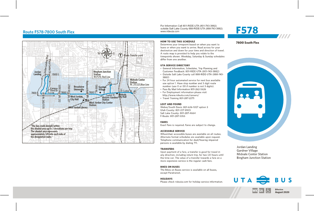 Route F578-7800 South Flex F578