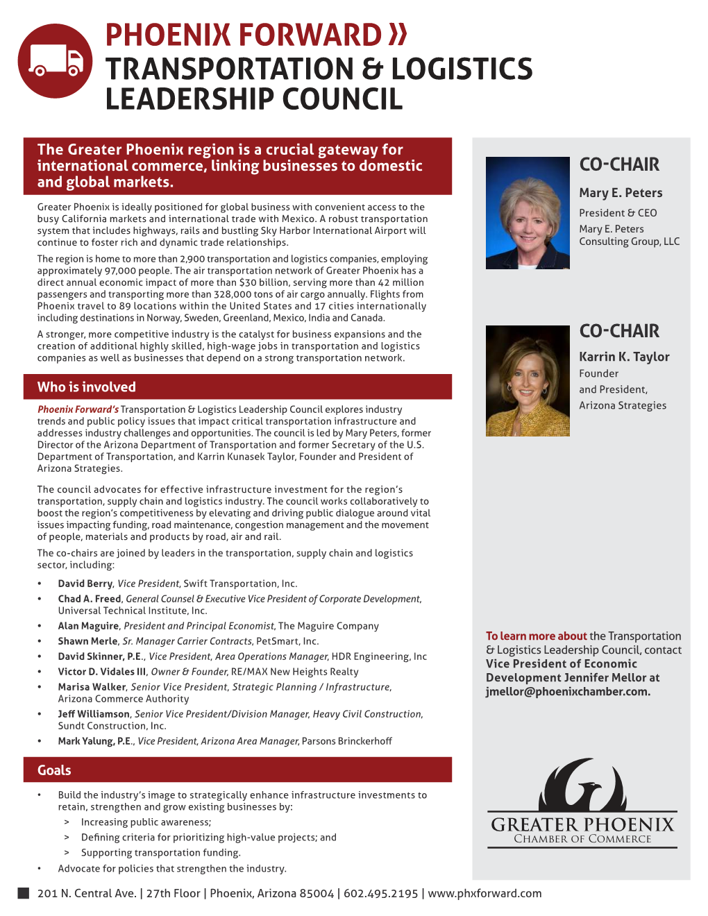 Phoenix Forward Transportation & Logistics Leadership Council