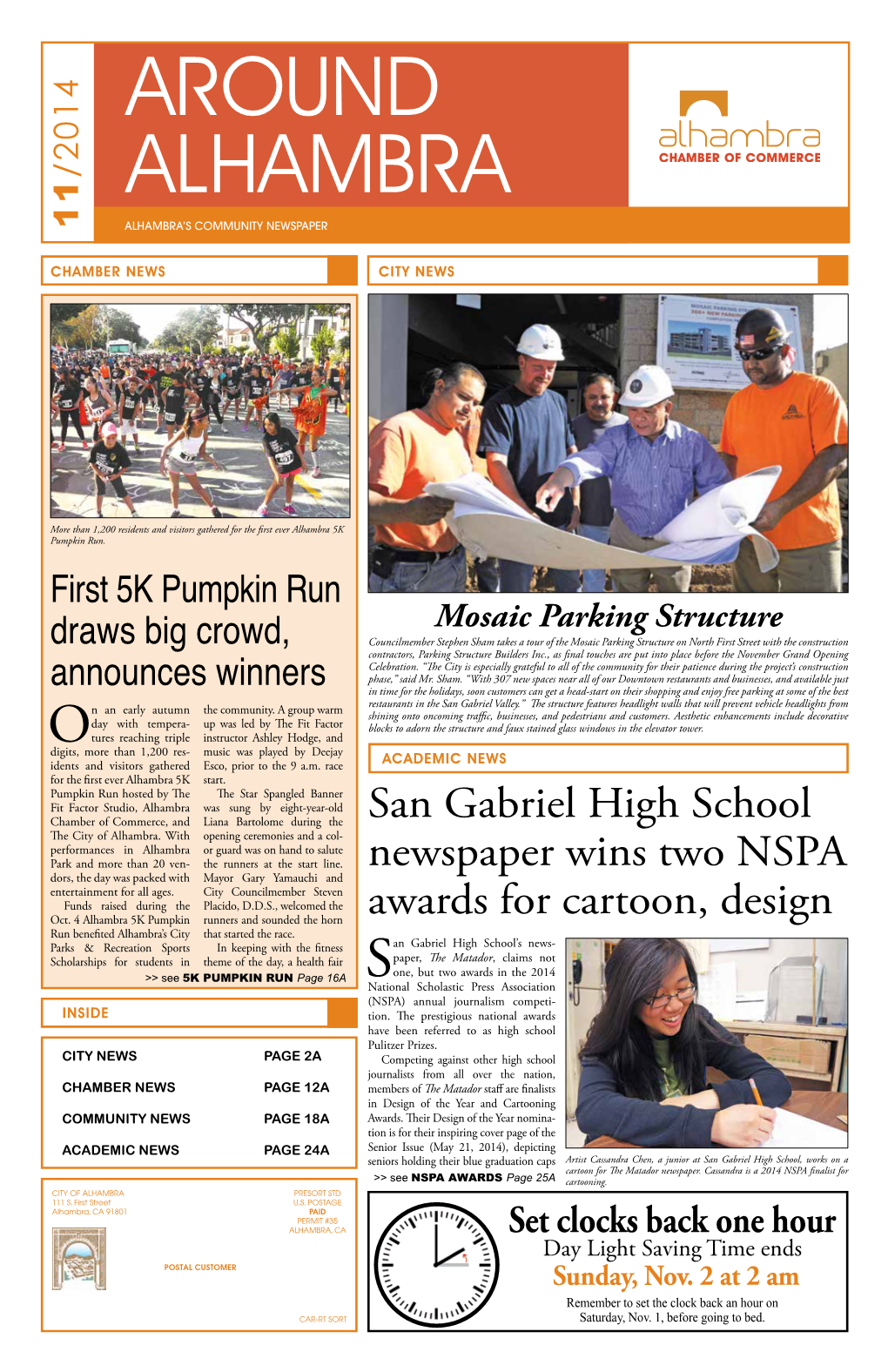 San Gabriel High School Newspaper Wins Two NSPA Awards for Cartoon