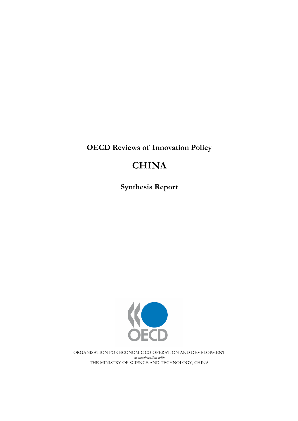 OECD Reviews of Innovation Policy Synthesis Report