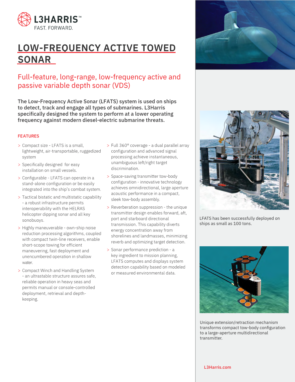 Low-Frequency Active Towed Sonar