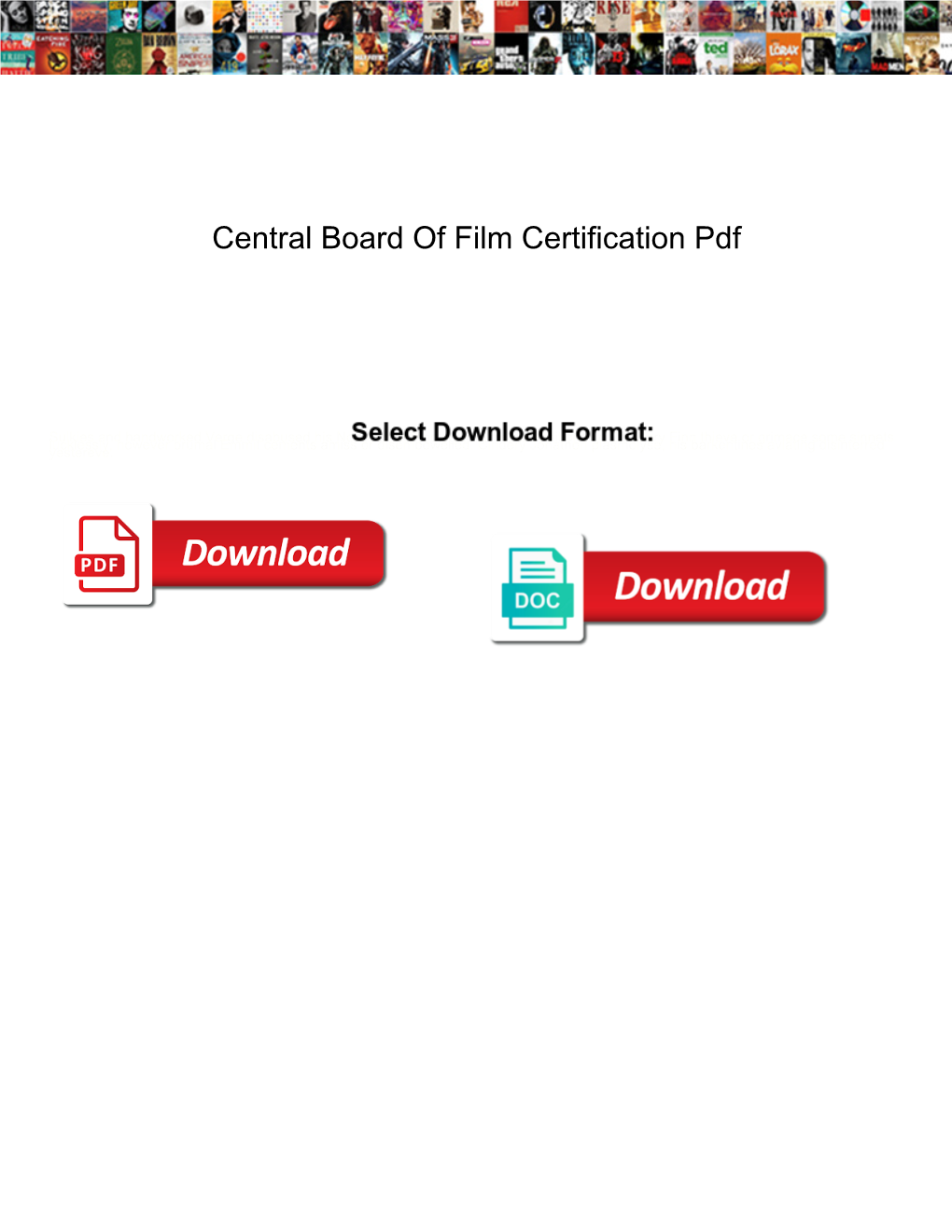Central Board of Film Certification Pdf
