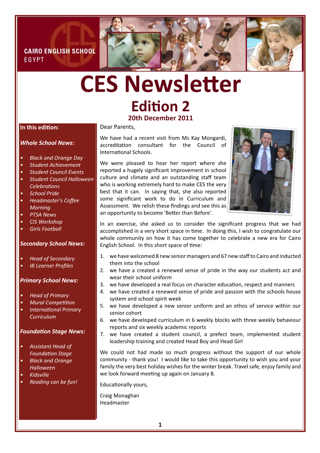 CES Newsletter