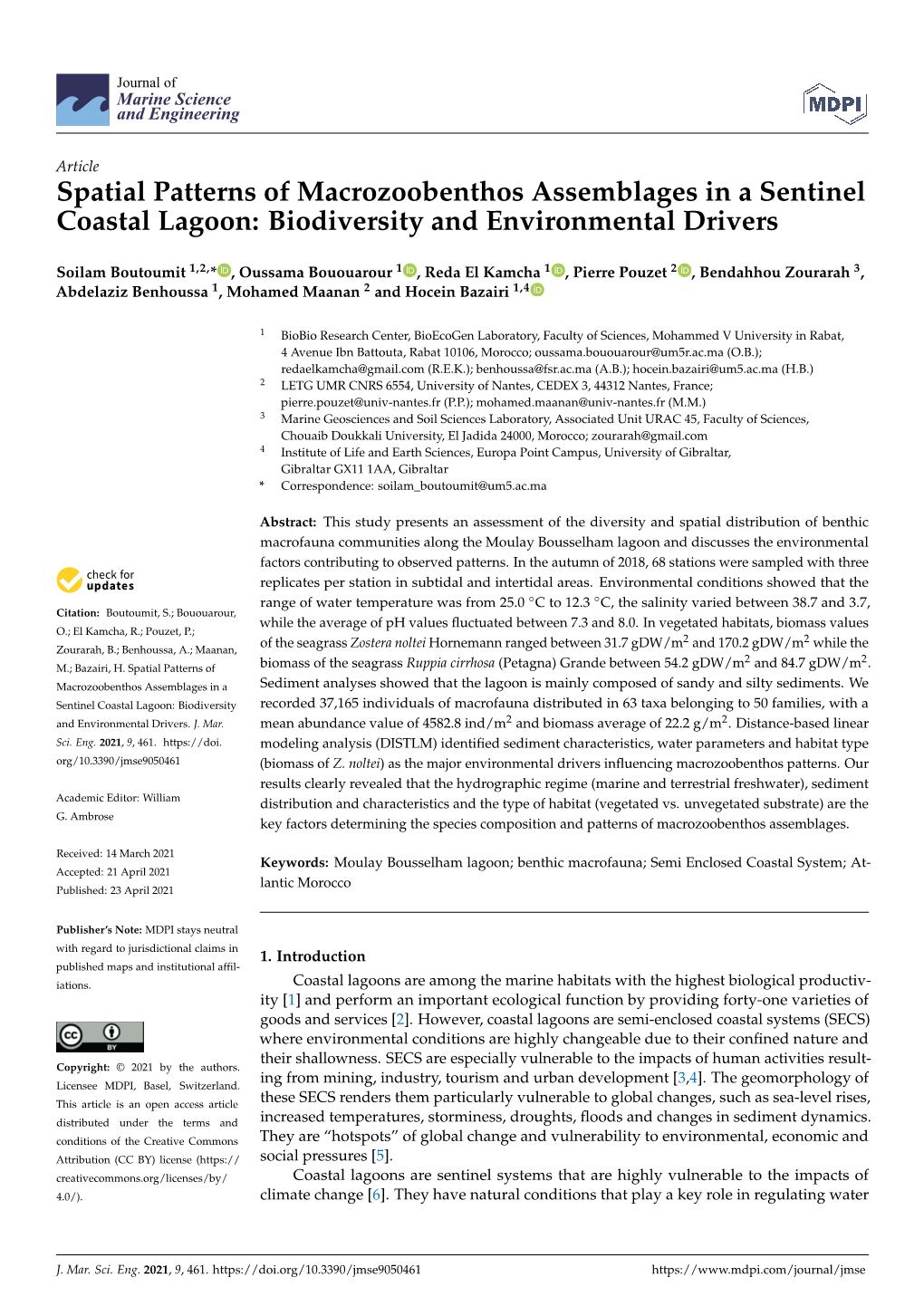 Spatial Patterns of Macrozoobenthos Assemblages in a Sentinel Coastal Lagoon: Biodiversity and Environmental Drivers