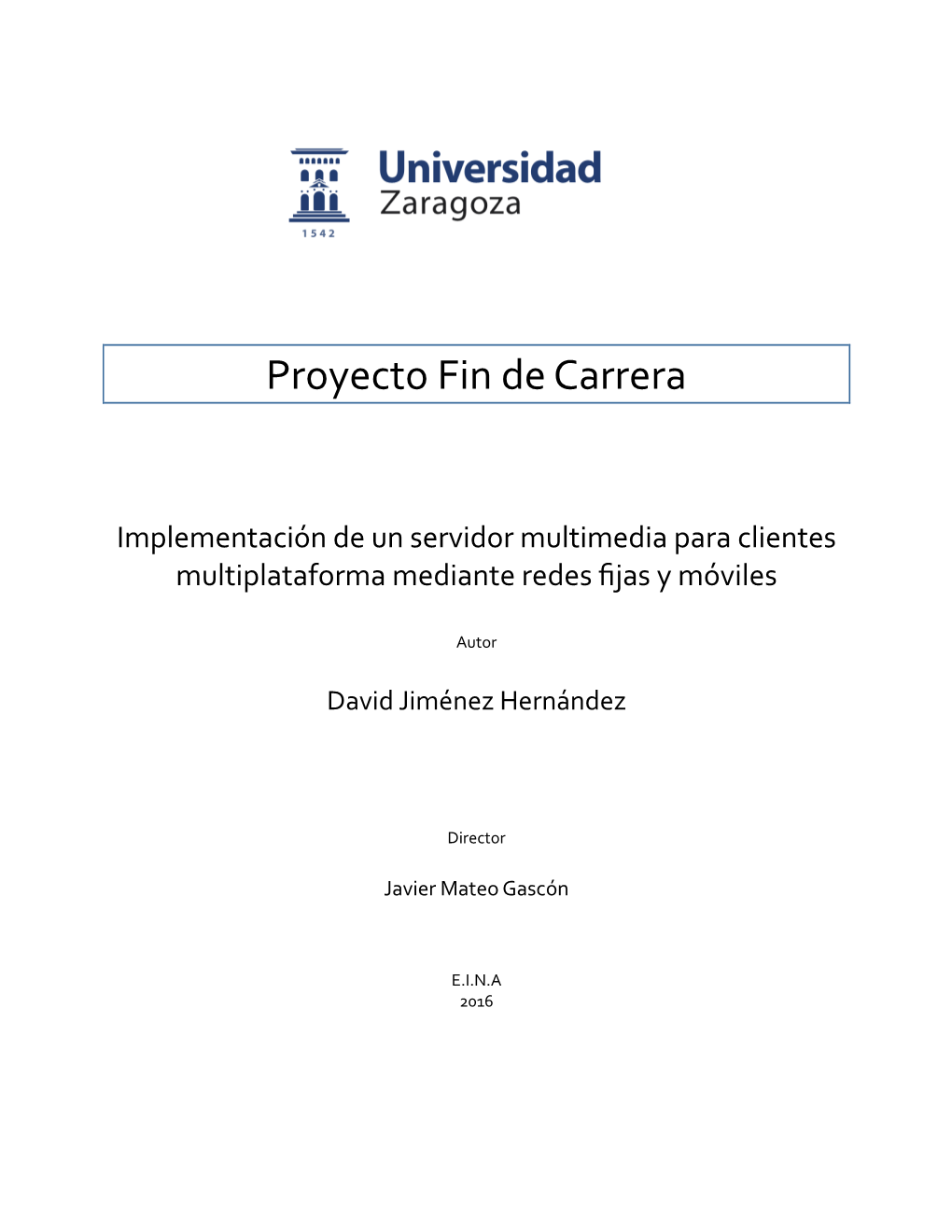 Proyecto Fin De Carrera