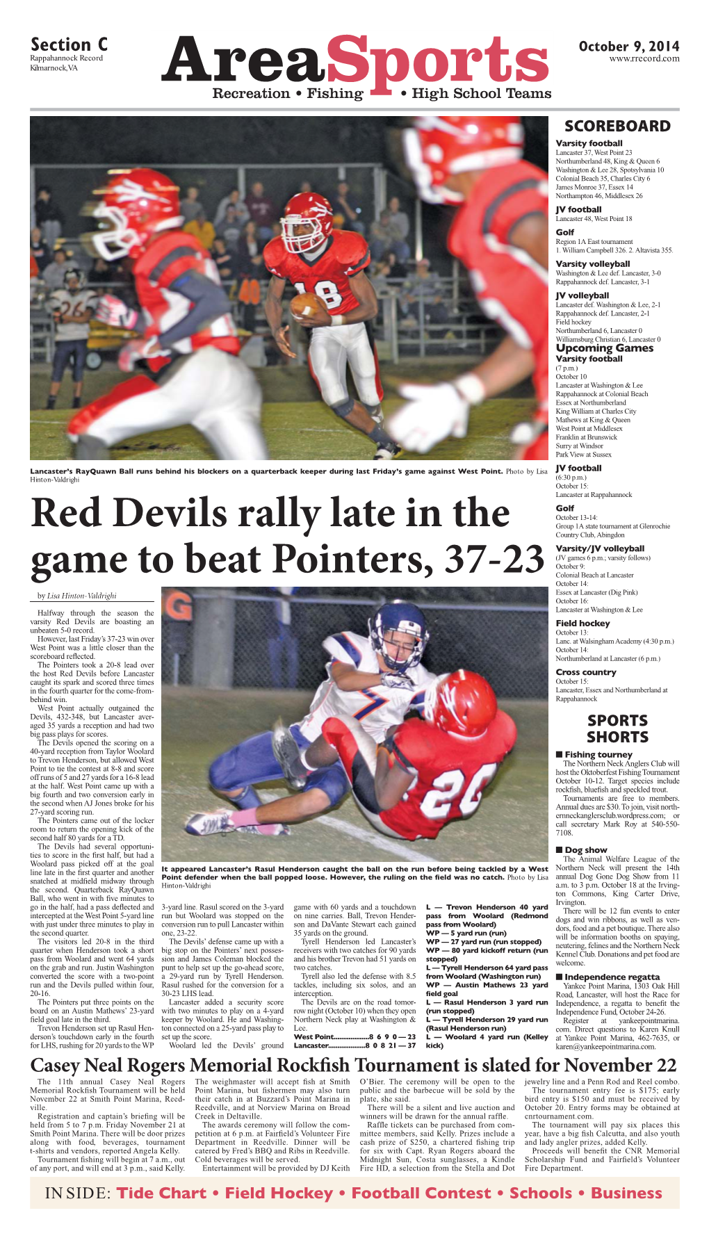 Rappahannock Record, Thursday October 9, 2014, Section C