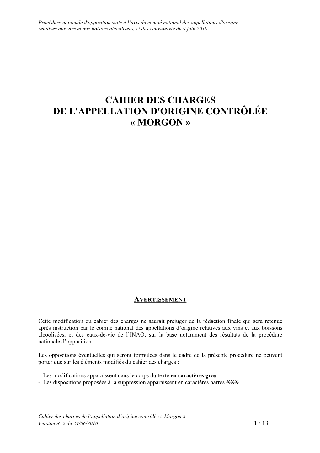 0 = 1Er Cahier Des Charges