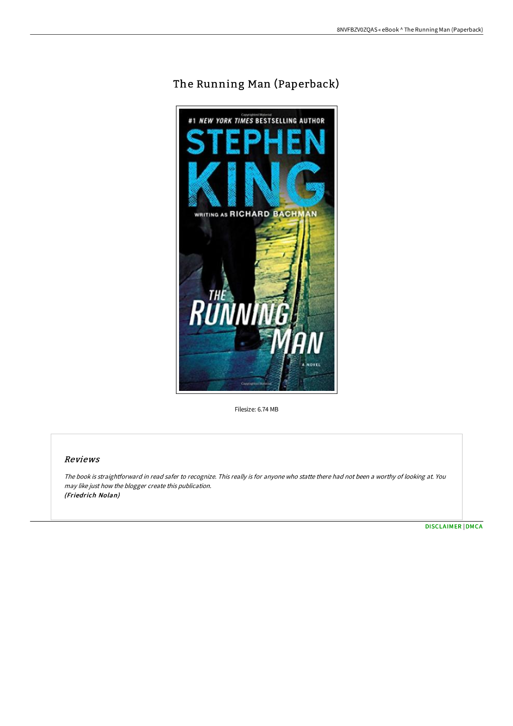 Get PDF > the Running Man (Paperback)