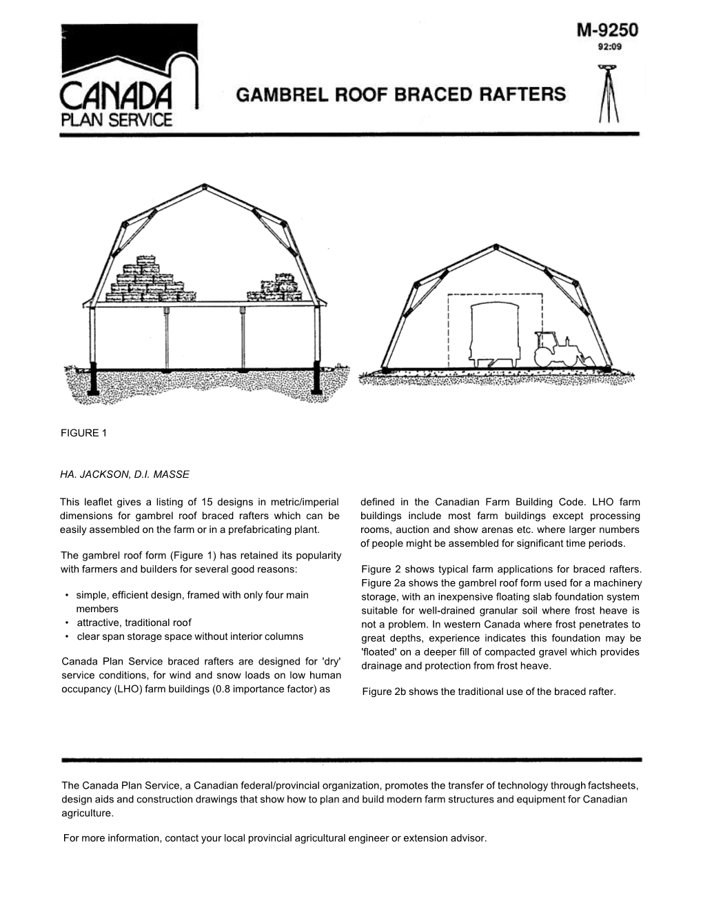 FIGURE 1 HA. JACKSON, D.I. MASSE This Leaflet Gives a Listing of 15