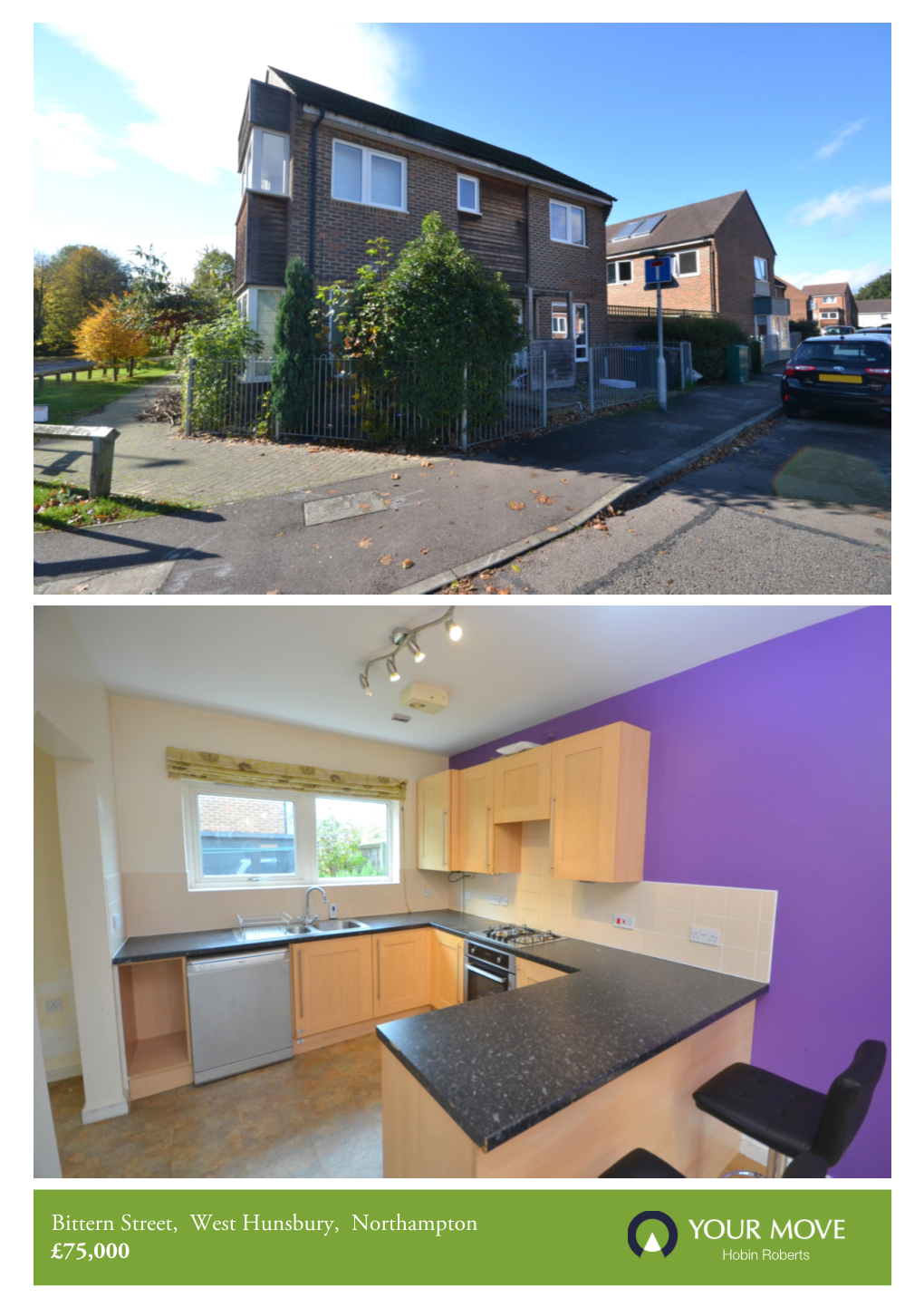 Bittern Street, West Hunsbury, Northampton £75,000