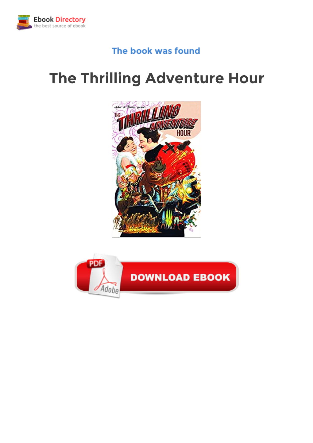 The Thrilling Adventure Hour Ebooks Free